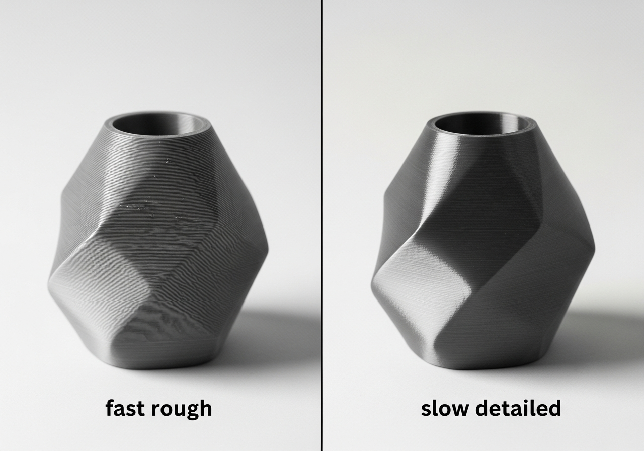 Druckzeit Vs Qualitaet